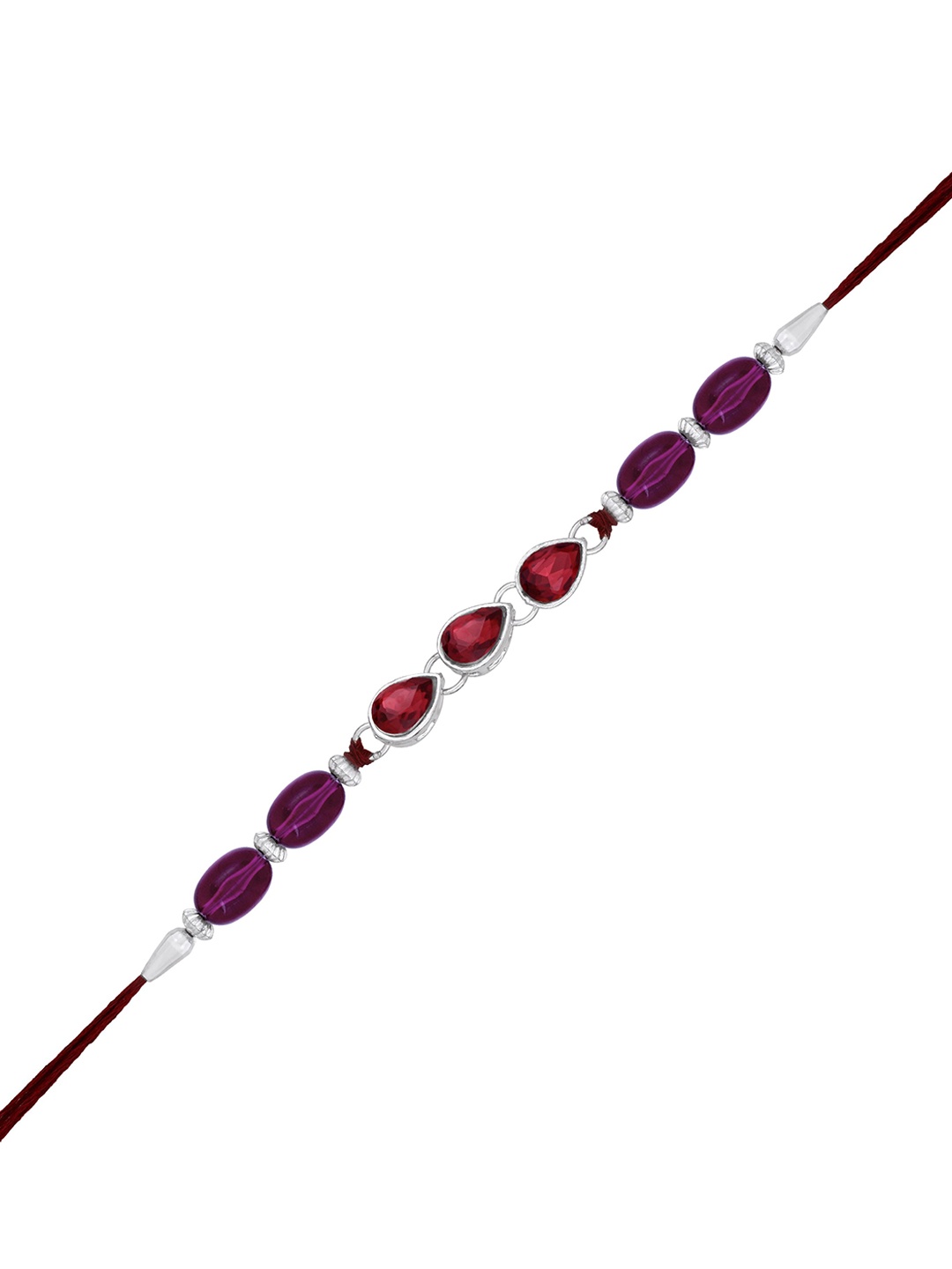 

Mahi Water Drop Shape Bhaiya Thread Rakhi, Maroon