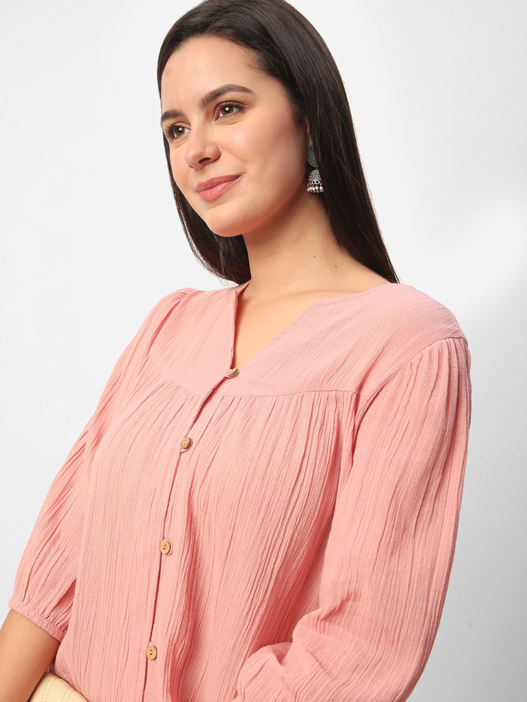 

R&B Embroidered Ethnic Tunic, Pink