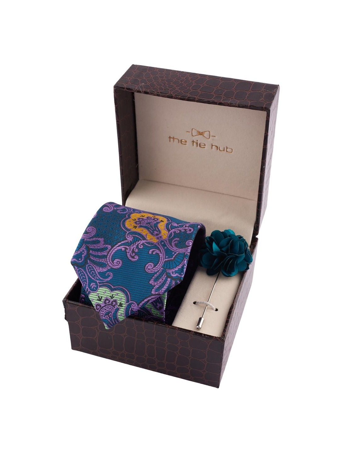 

The Tie Hub Men Accessory Gift Set of, Blue