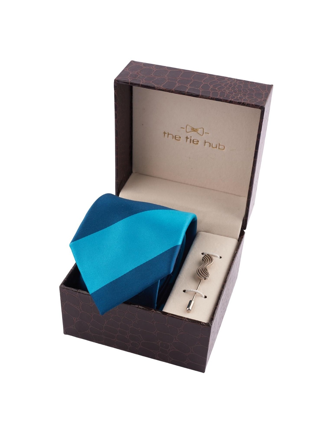

The Tie Hub Men Accessory Gift Set of, Blue