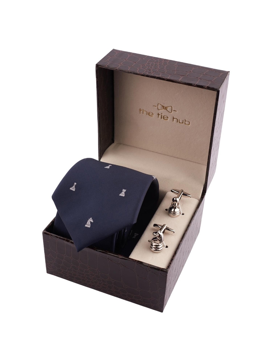 

The Tie Hub Men Accessory Gift Set of, Blue