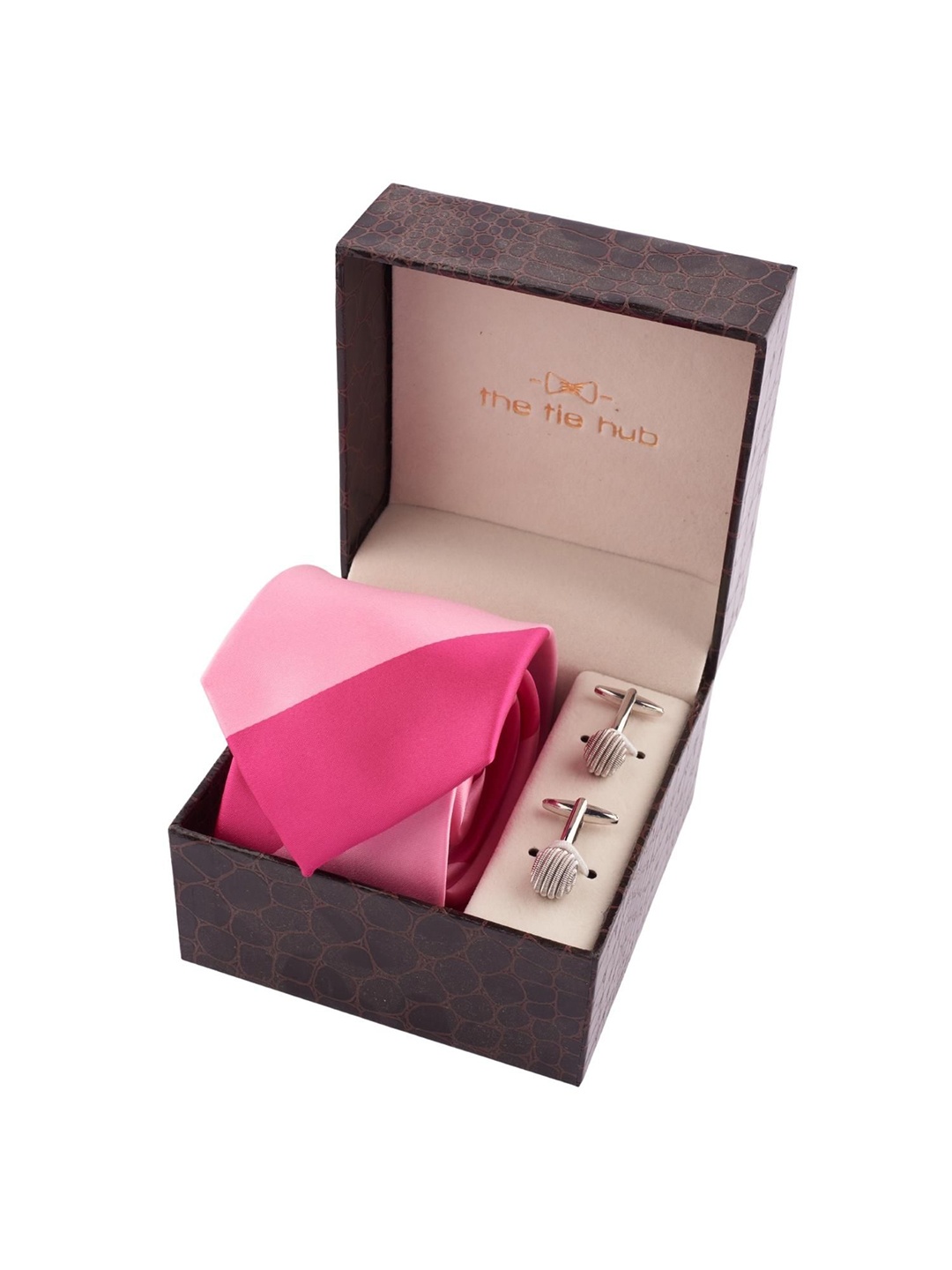 

The Tie Hub Men Accessory Gift Set of, Pink