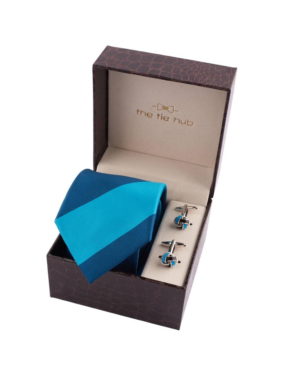 

The Tie Hub Men Accessory Gift Set of, Blue