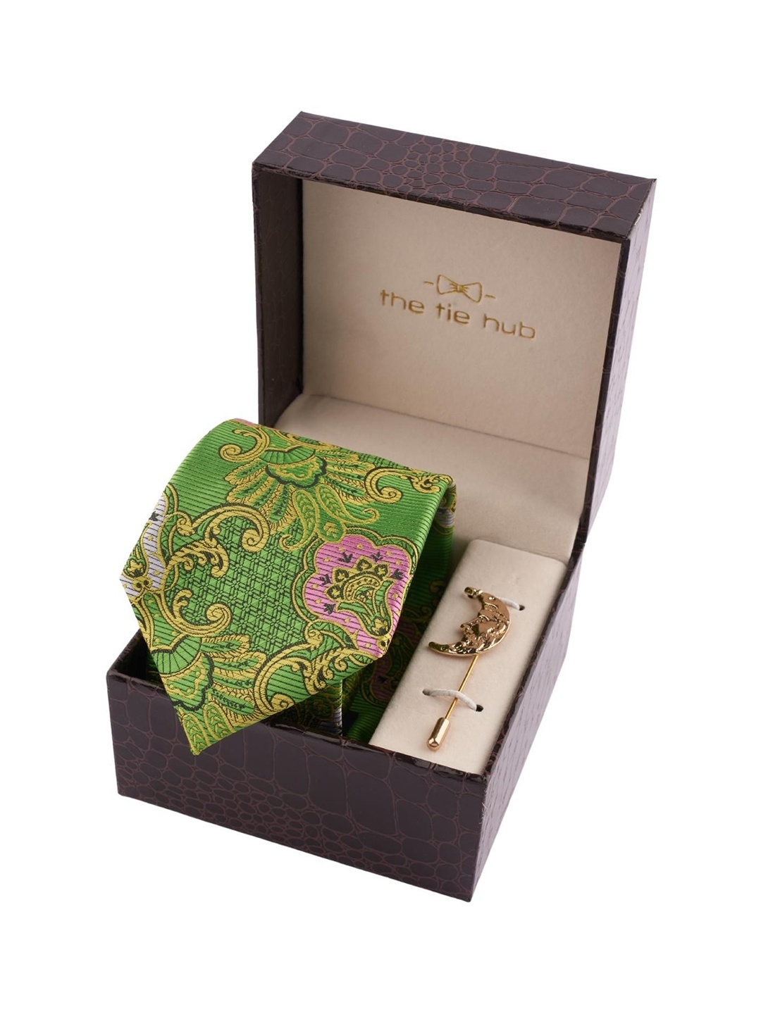 

The Tie Hub Men Accessory Gift Set of, Green