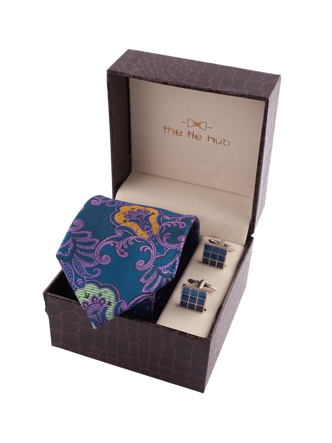 

The Tie Hub Men Accessory Gift Set of, Blue