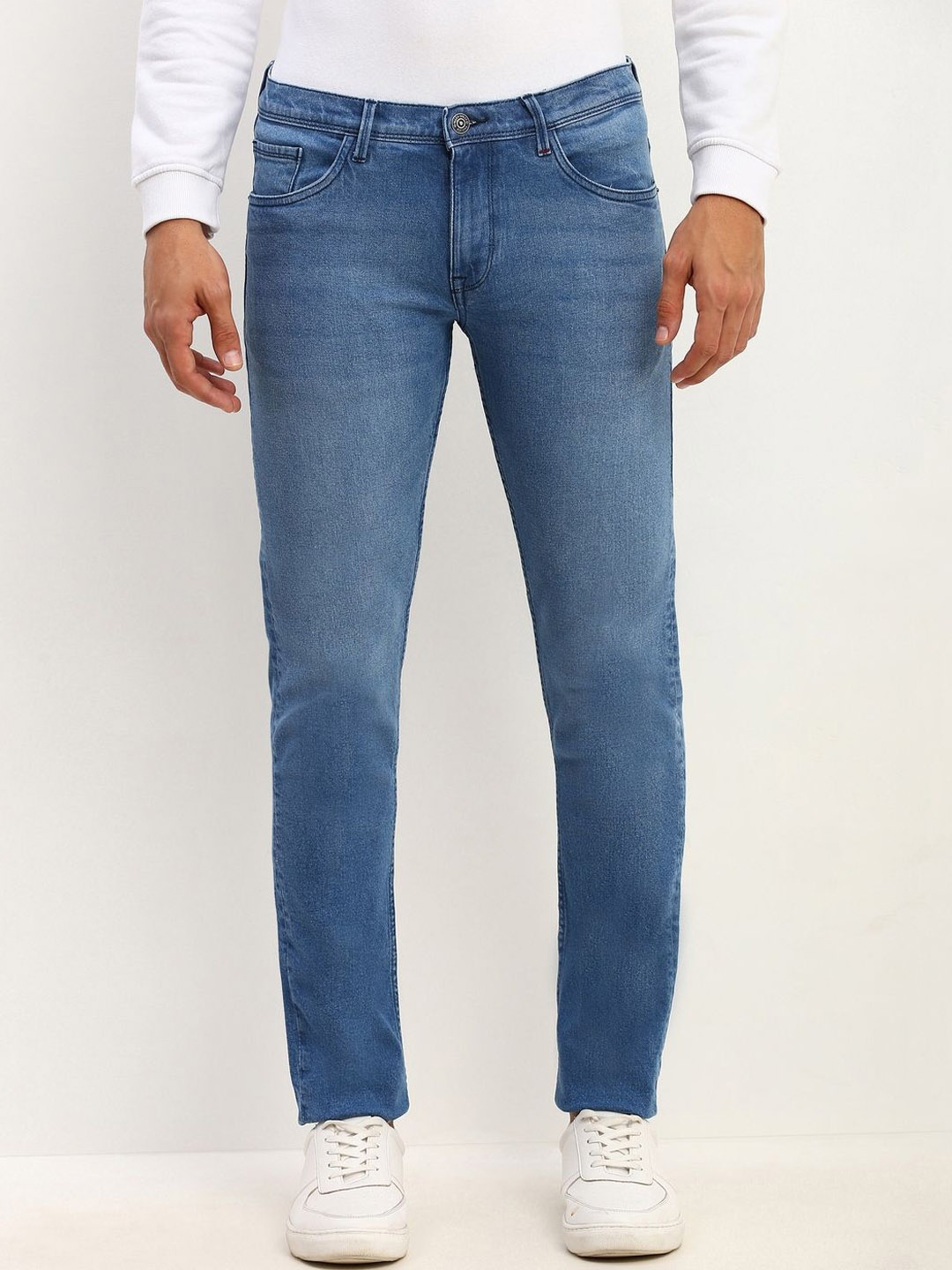 

Allen Solly Men Skinny Fit Light Fade Jeans, Blue