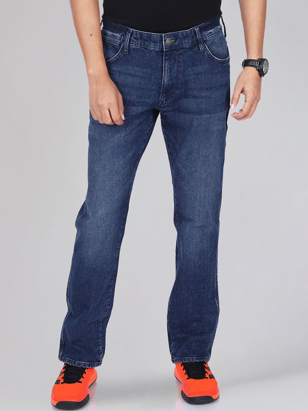 

Wrangler Men Millard Light Fade Stretchable Jeans, Blue