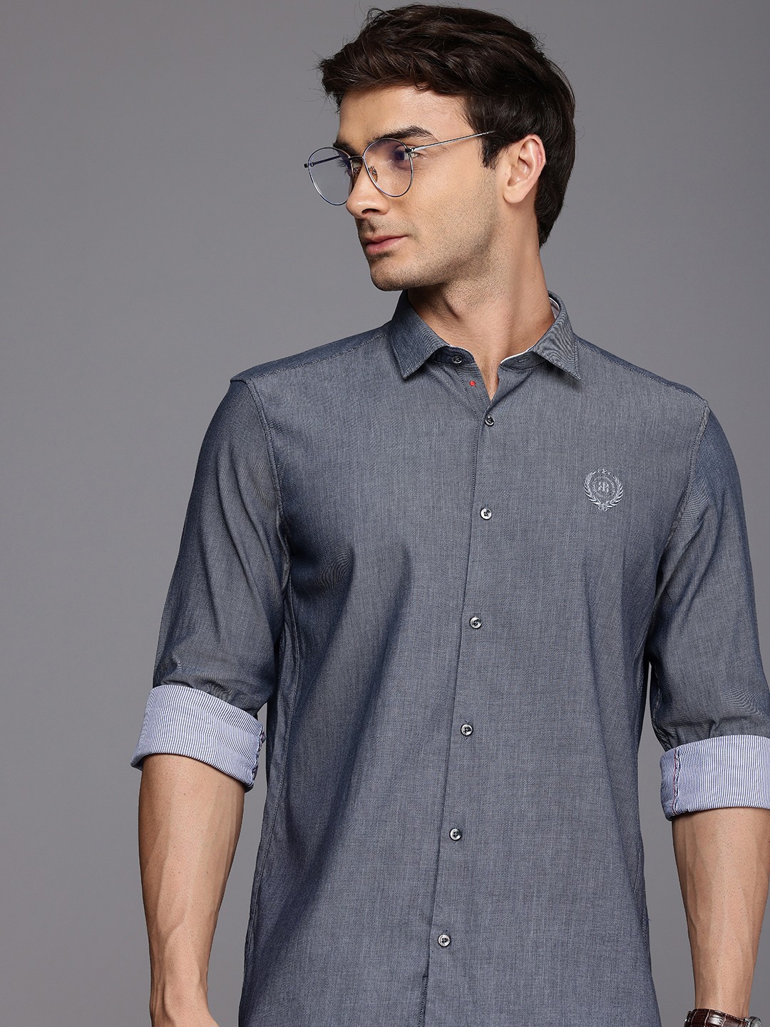 

Raymond Opaque Casual Shirt, Blue