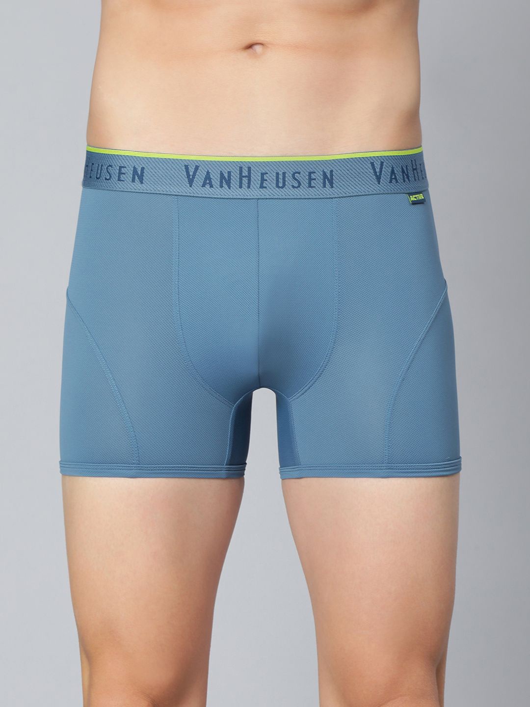 

Van Heusen Solid Breathable AIR Series Active Trunks, Blue