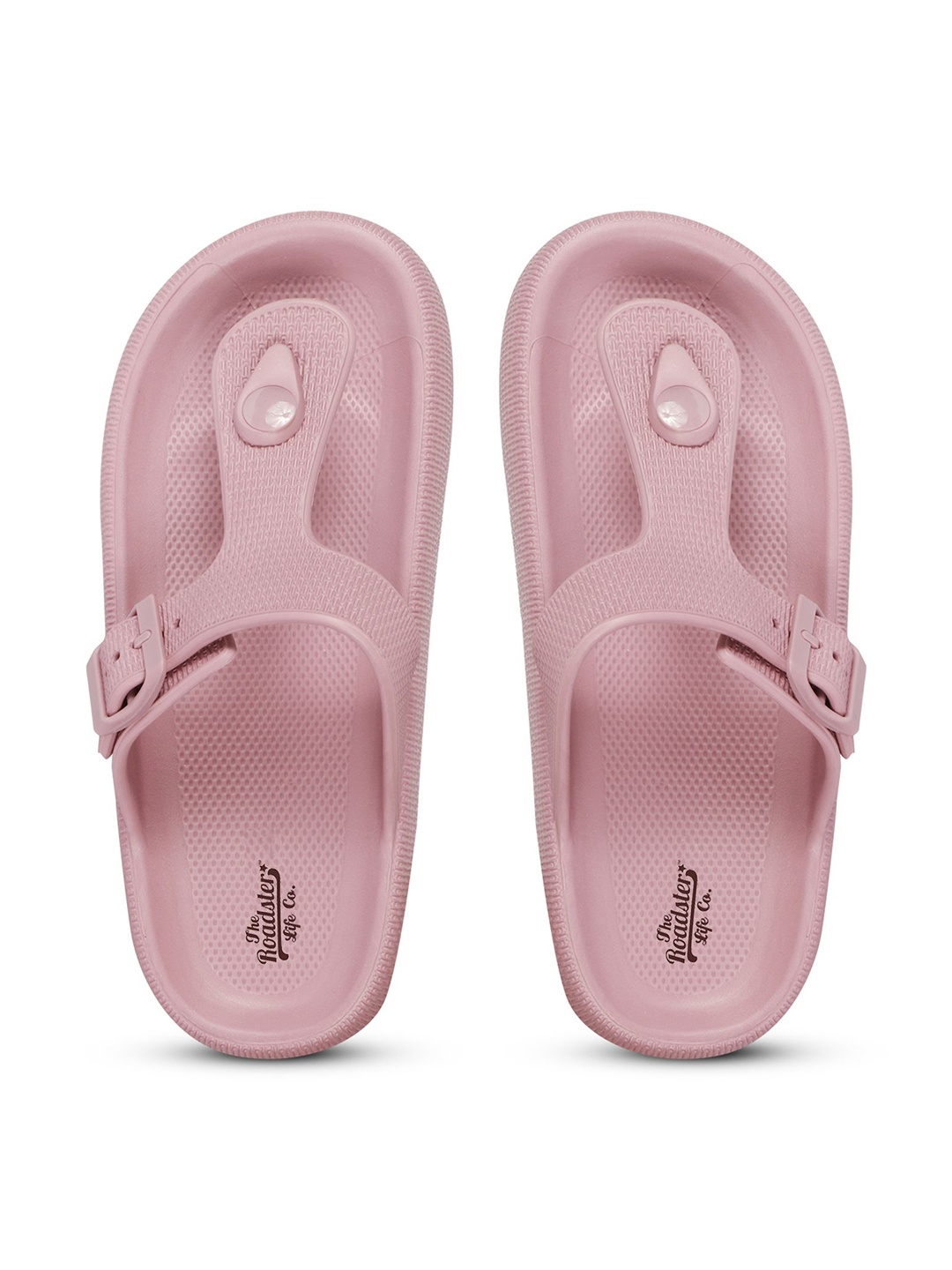 

The Roadster Lifestyle Co Textured Thong Flip Flops, Pink