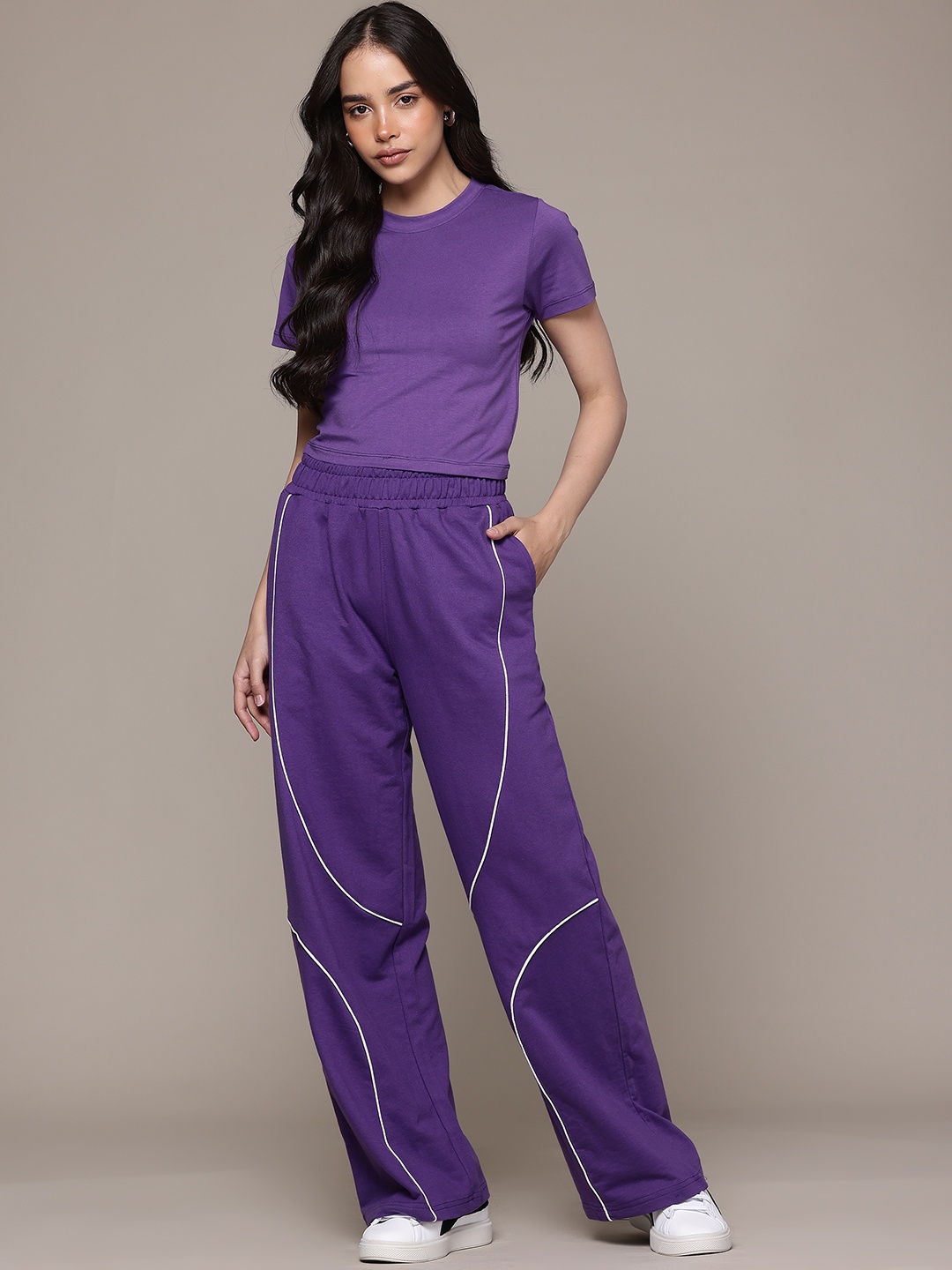 

The Roadster Lifestyle Co. Solid Co-ords, Purple