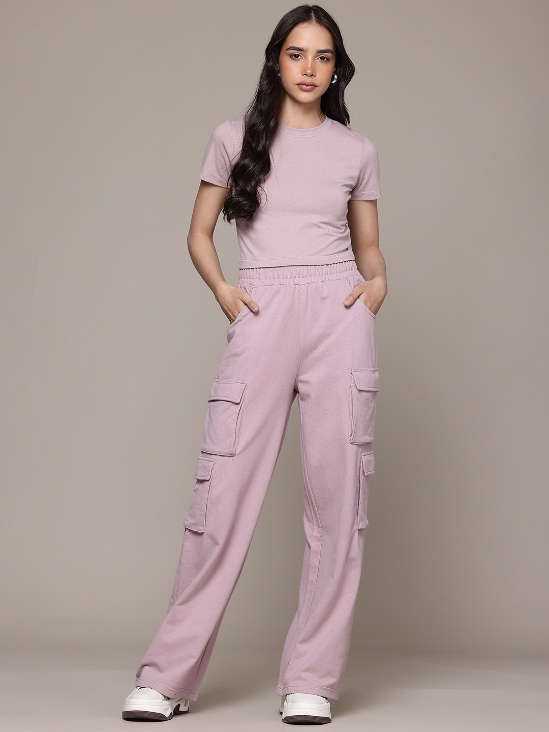 

The Roadster Lifestyle Co. Solid Co-ords, Pink
