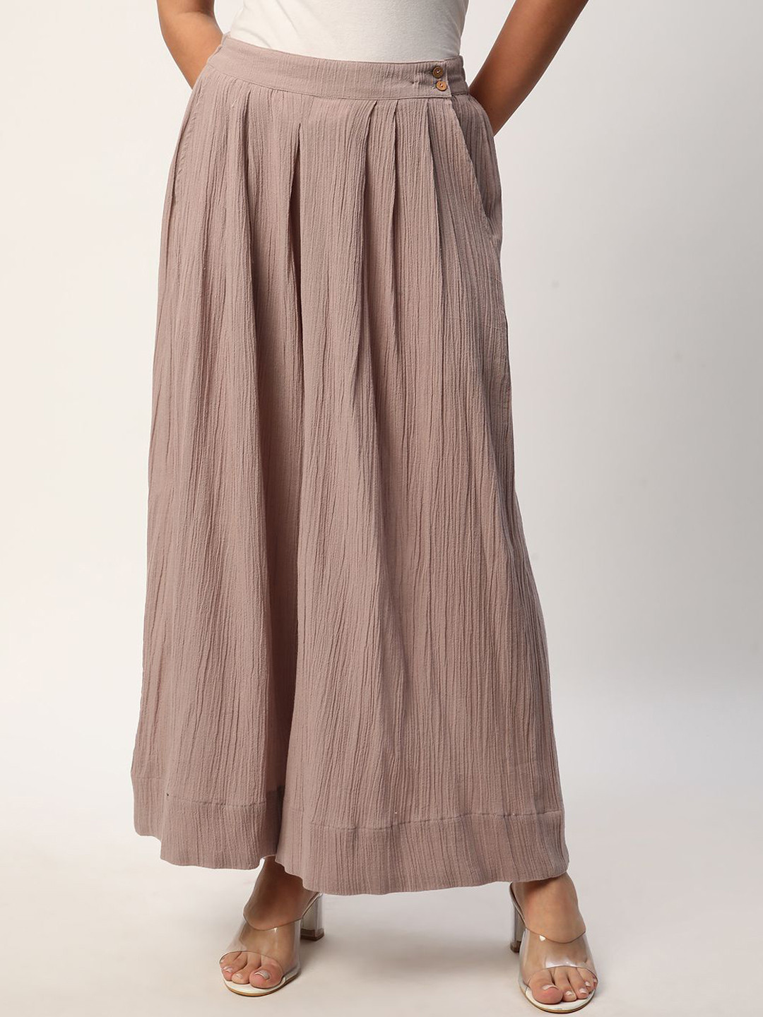 

R&B Women Smart Pleated Trousers, Grey