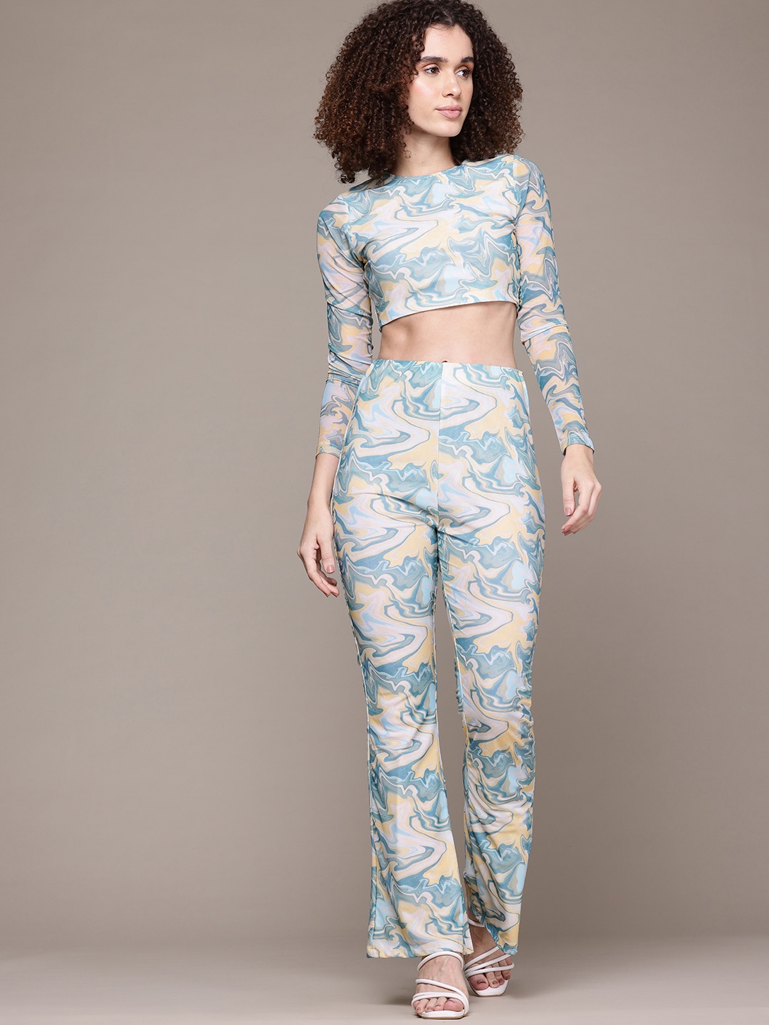 

The Roadster Lifestyle Co. Printed Co-Ords, Beige