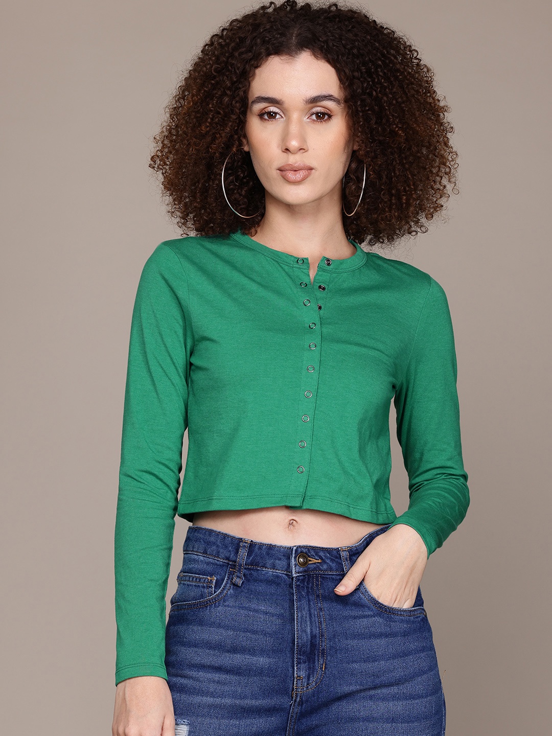 

The Roadster Lifestyle Co. Crop Top, Green