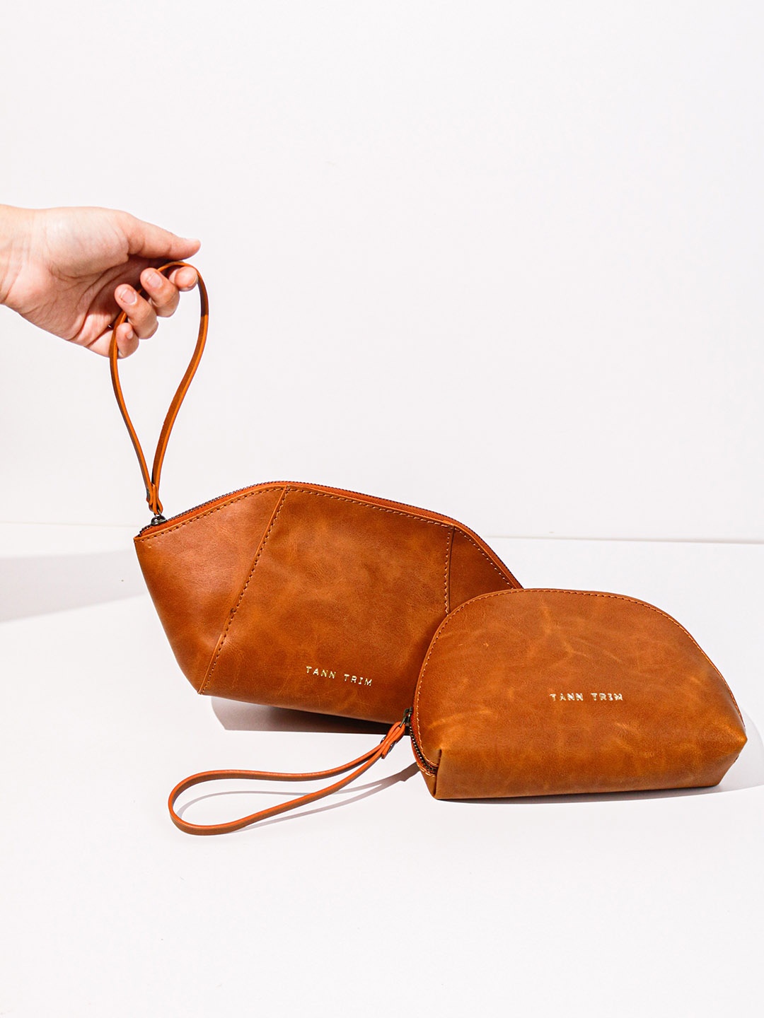 

Tann Trim Side Companion Tann Pouch, Tan