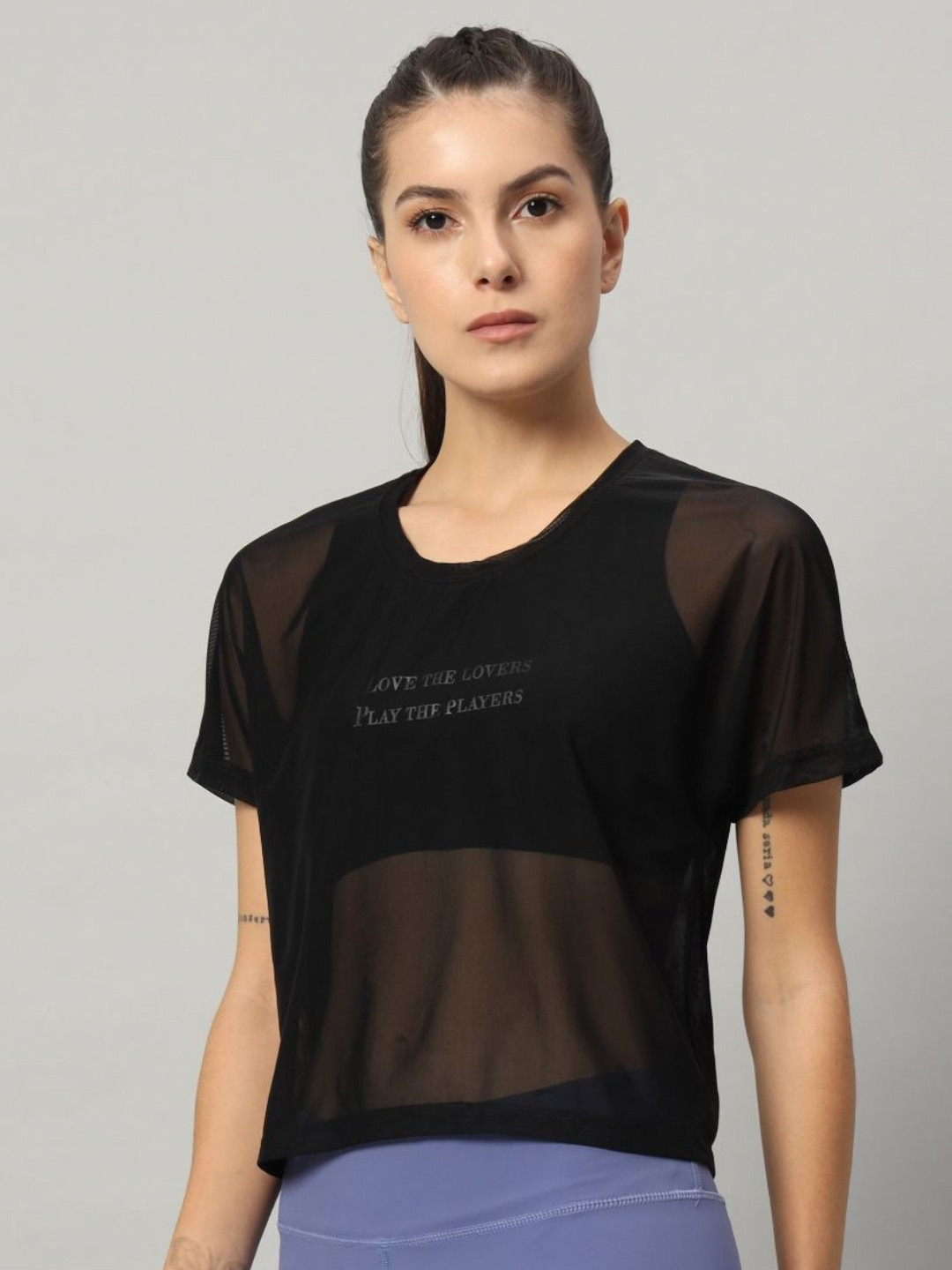 

MKH Women Typography Printed Round Neck T-shirt, Black
