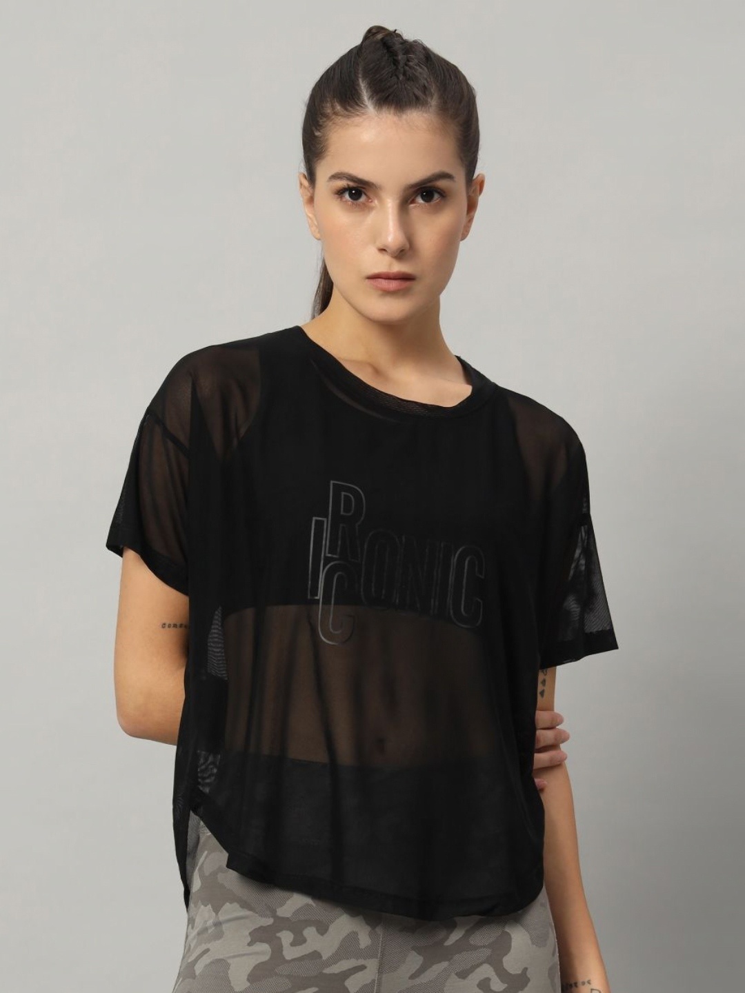 

MKH Women Typography Printed Round Neck T-shirt, Black