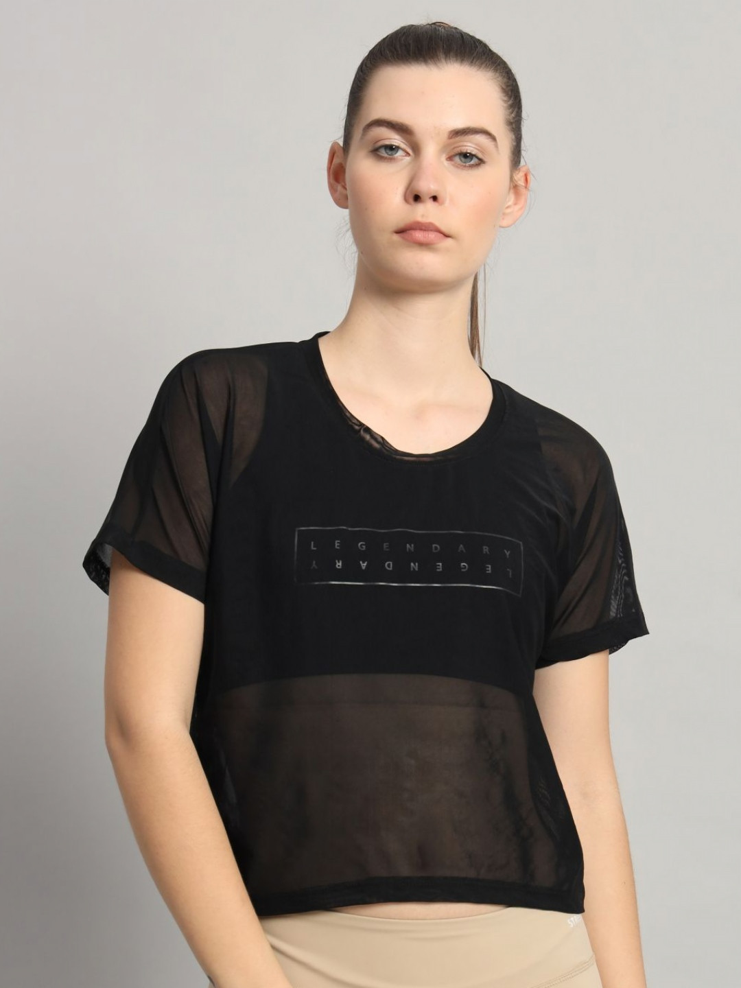 

MKH Women Typography Printed Round Neck T-shirt, Black