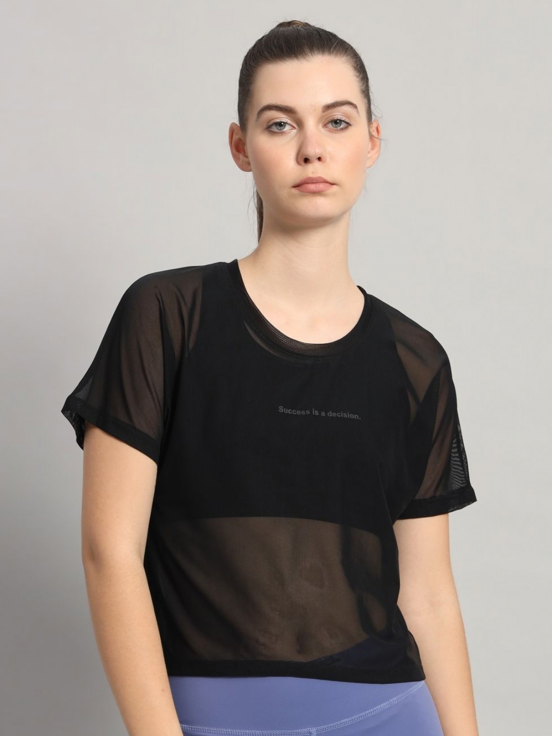 

MKH Women Typography Printed Round Neck T-shirt, Black
