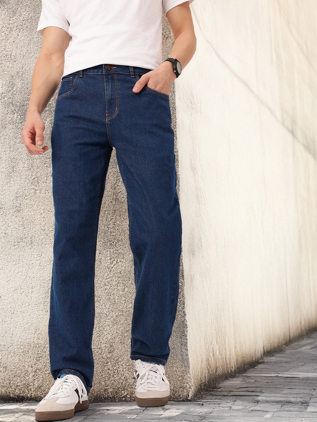 

Kook N Keech Men Urban Scene Regular Fit Jeans, Blue
