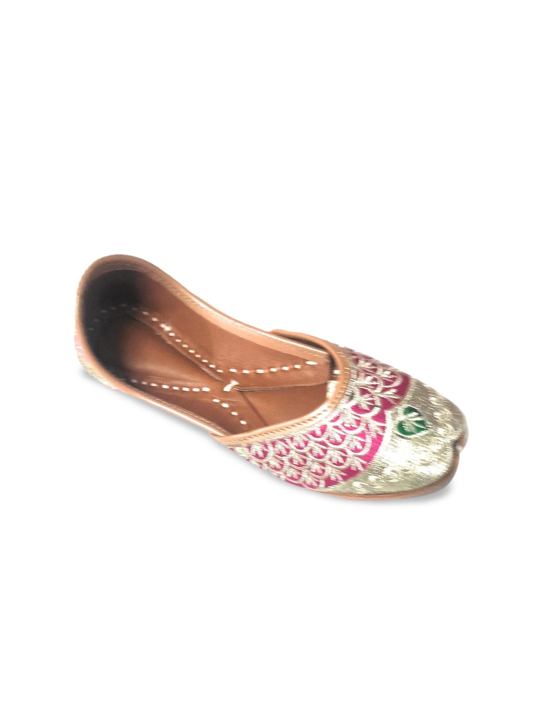 

Ta Chic Girls Printed Ethnic Mojaris Flats, Pink