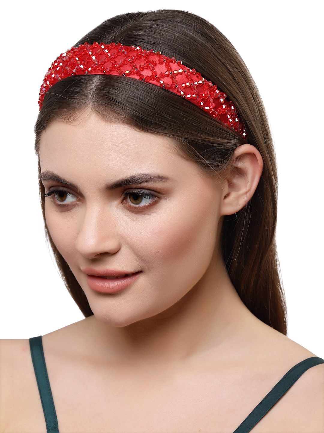 

VOGUE HAIR ACCESSORIES Women Embellished Hairband, Red