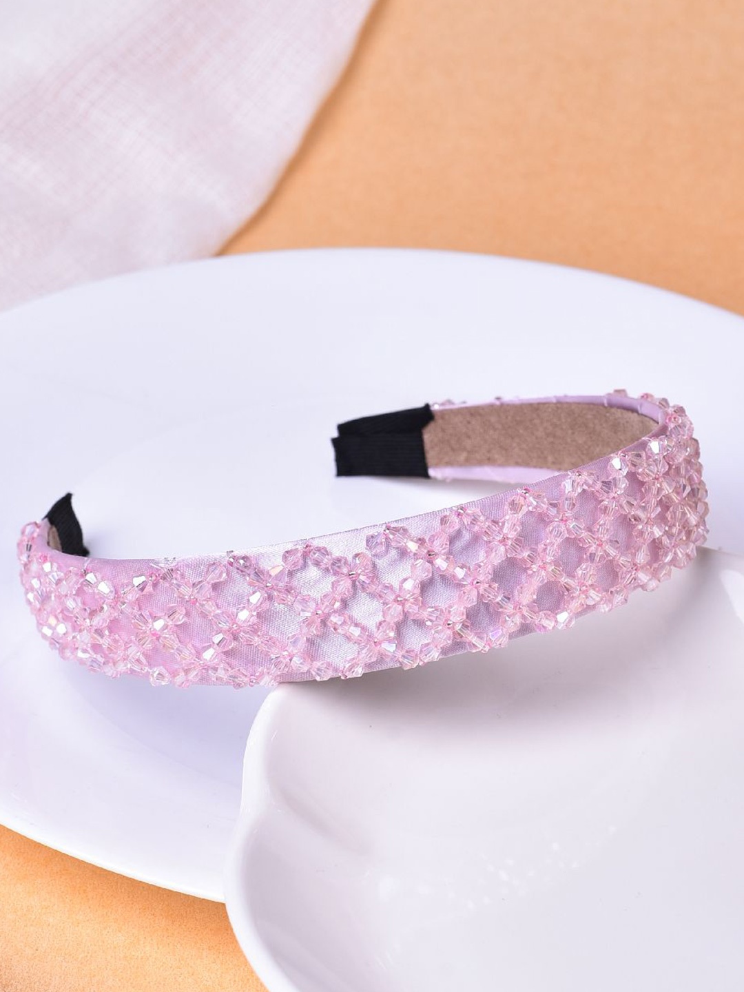 

VOGUE HAIR ACCESSORIES Women Embellished Hairband, Pink