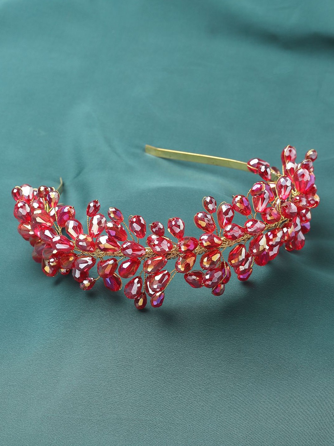 

VOGUE HAIR ACCESSORIES Women Embellished Hairband, Red