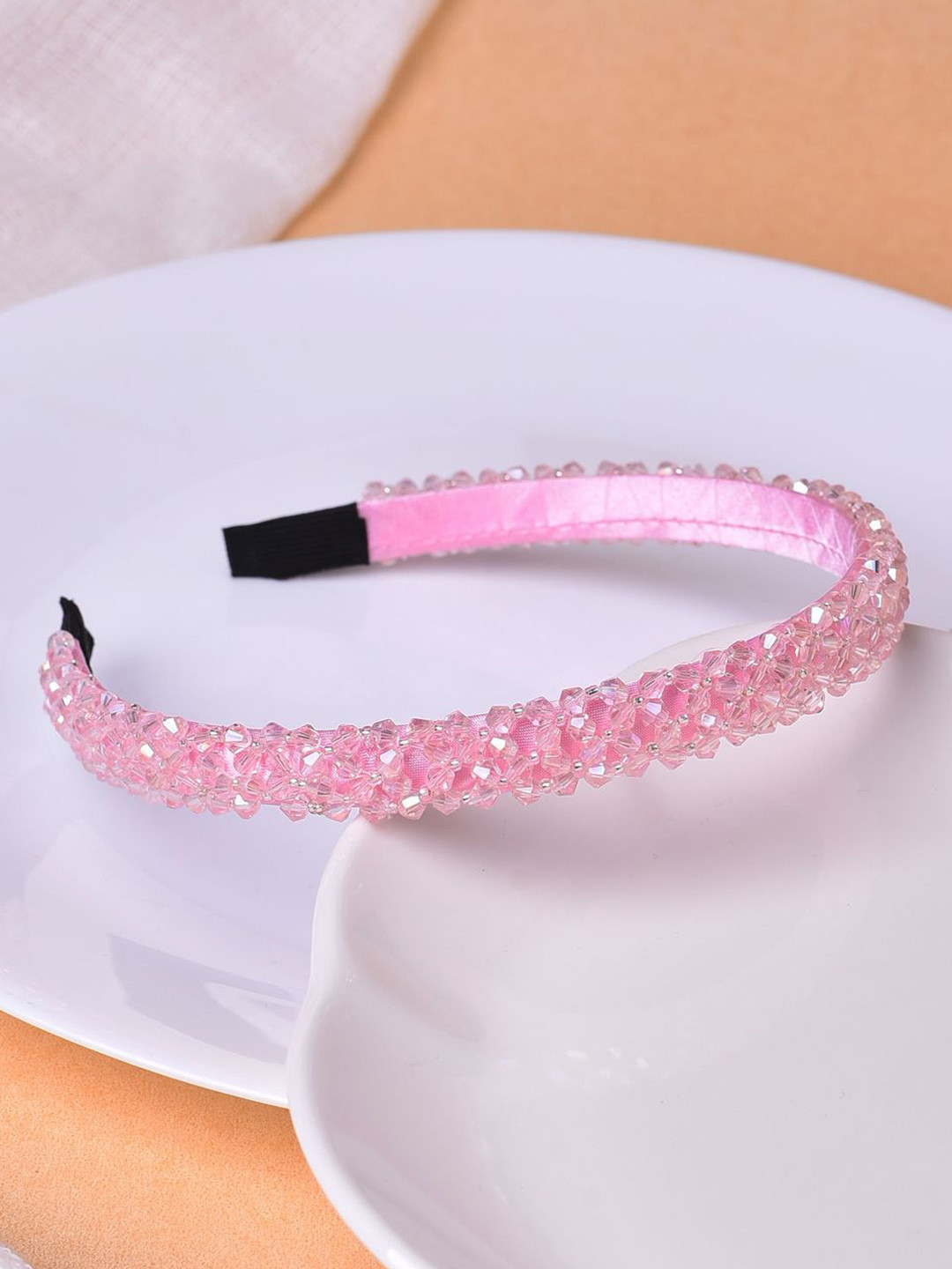 

VOGUE HAIR ACCESSORIES Women Embellished Hairband, Pink