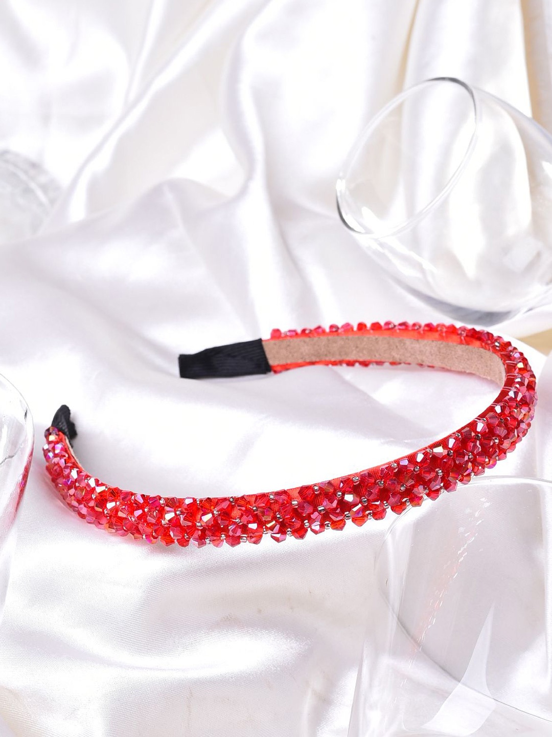 

VOGUE HAIR ACCESSORIES Women Embellished Hairband, Red