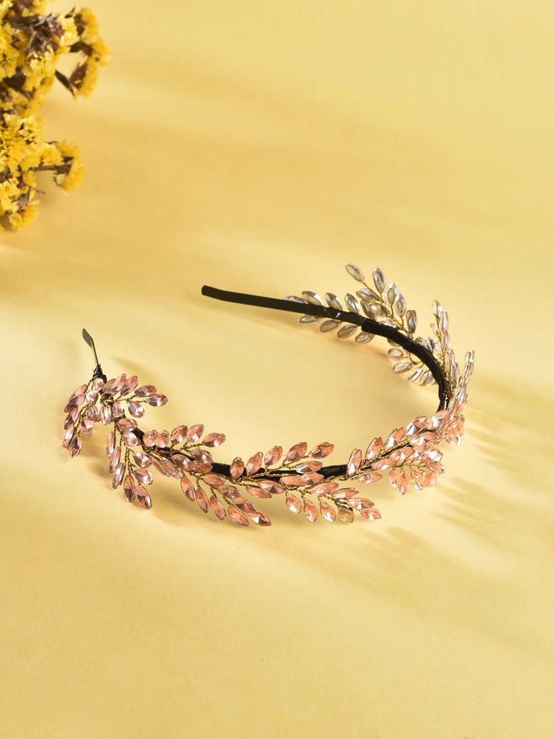 

VOGUE HAIR ACCESSORIES Women Embellished Hairband, Pink