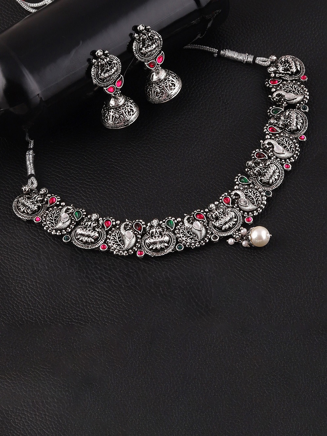 

MANSIYAORANGE German Silver Jewellery Set