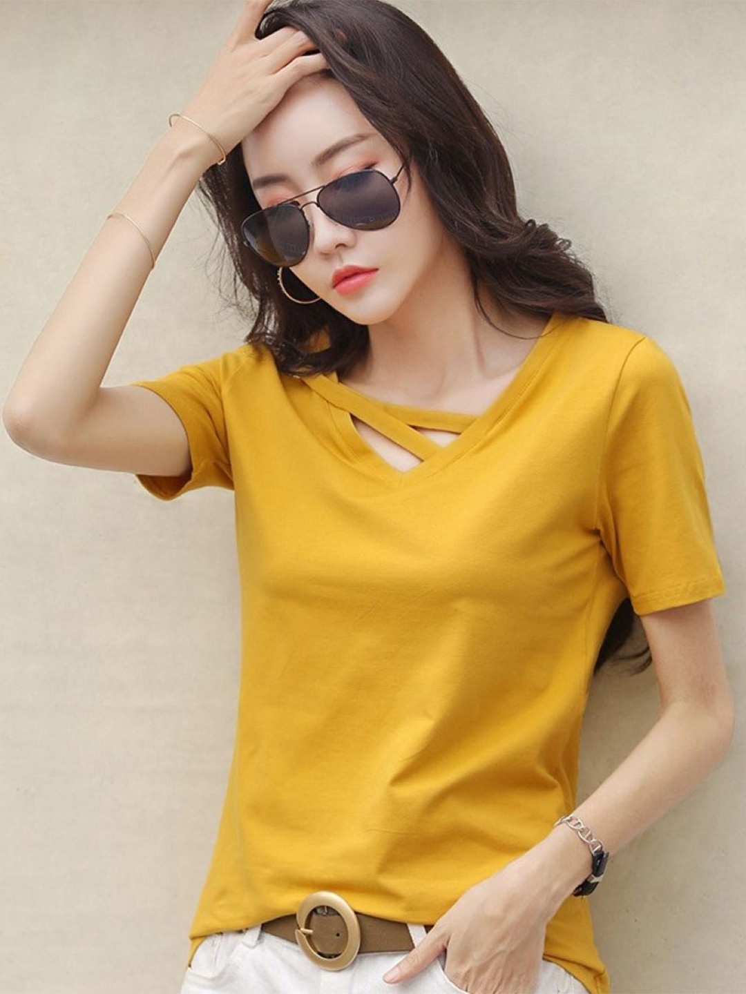 

StyleCast Top, Yellow