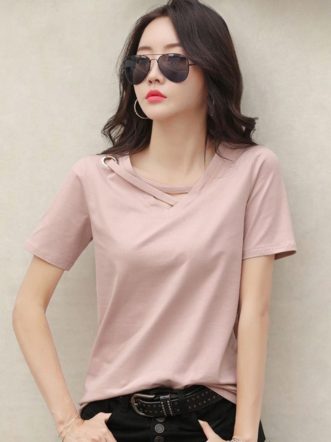 

StyleCast Cowl Neck Top, Pink