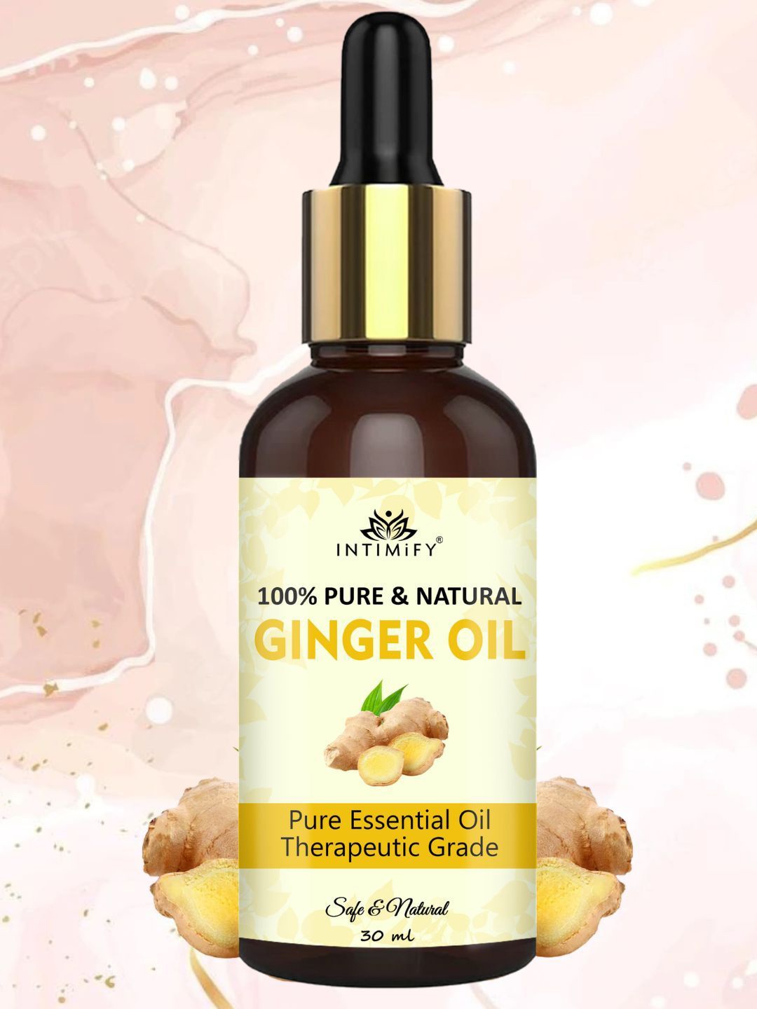 

INTIMIFY Pure & Natural Ginger Oil For Improve Skin & Hair Health-30ml, Brown