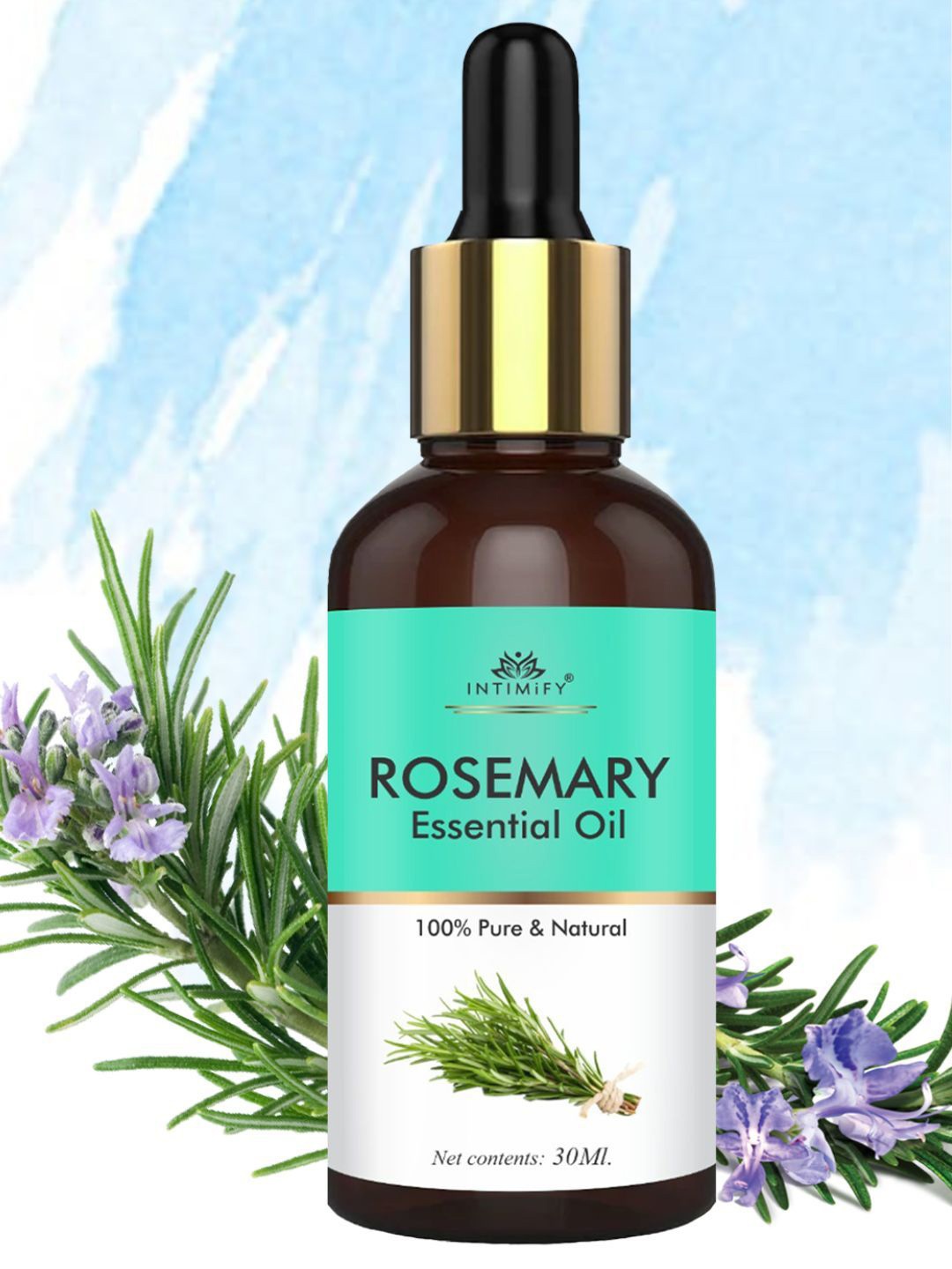 

INTIMIFY Rosemary Essential Oil For Hair & Skin - 30ml, Brown