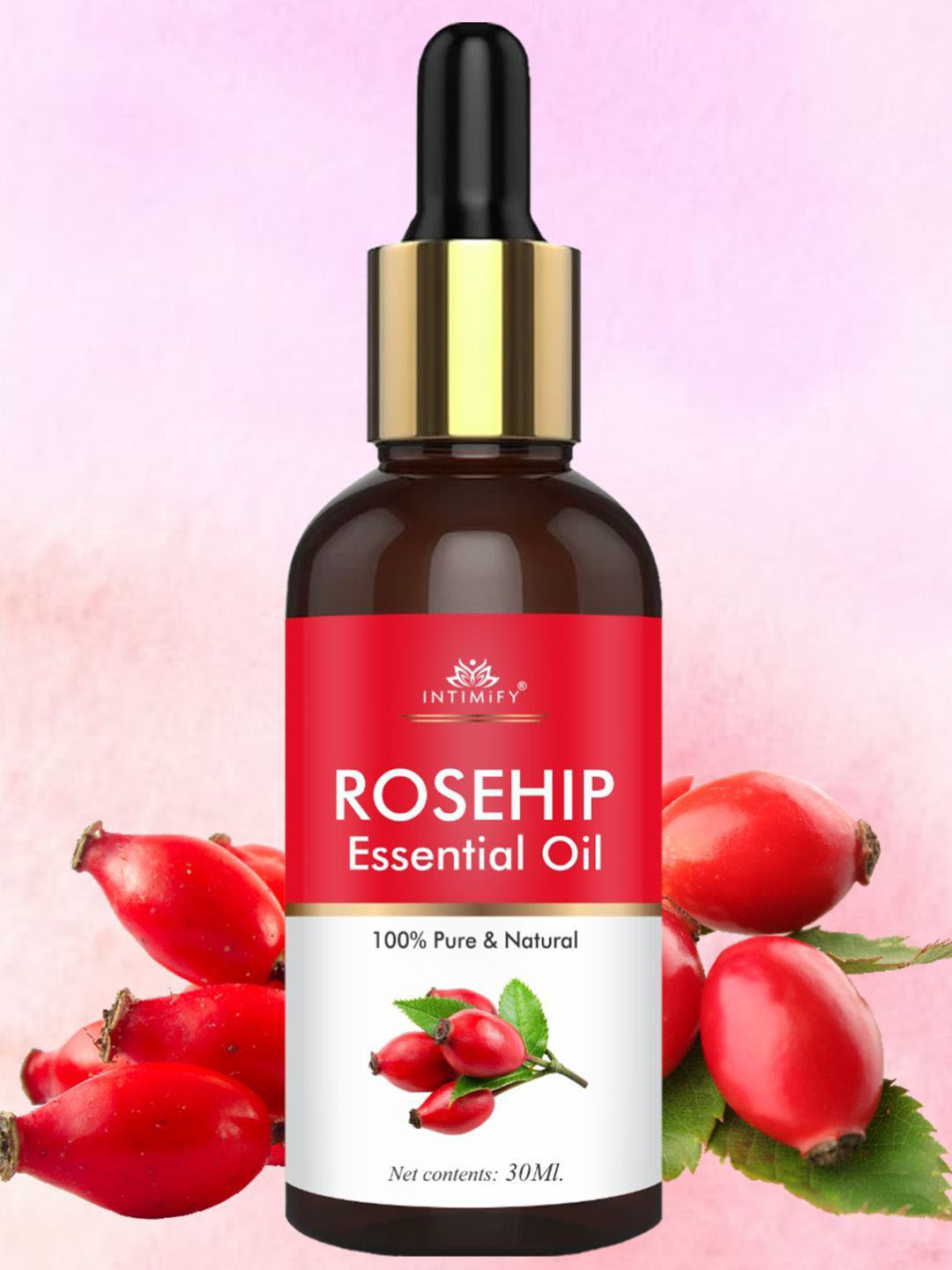 

INTIMIFY Pure & Natural Rosehip Essential Oil for Hyperpigmentation - 30 ml, Red