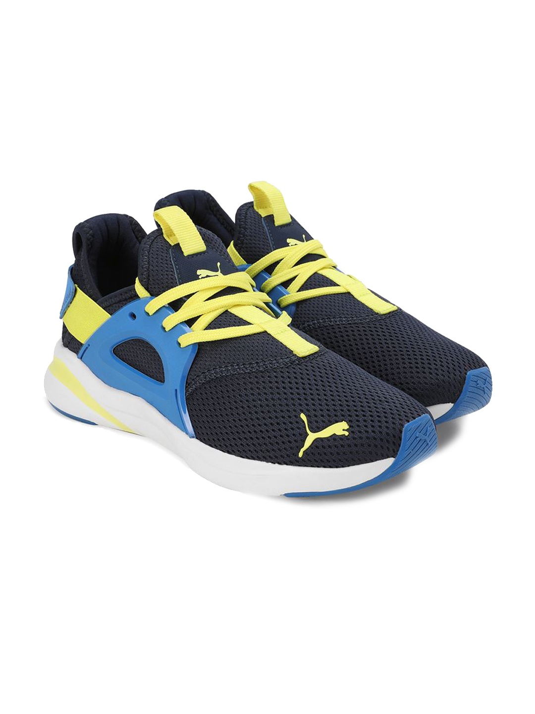 

Puma Softride Rift Unisex Kids Round Toe Lace Ups Sneakers, Navy blue