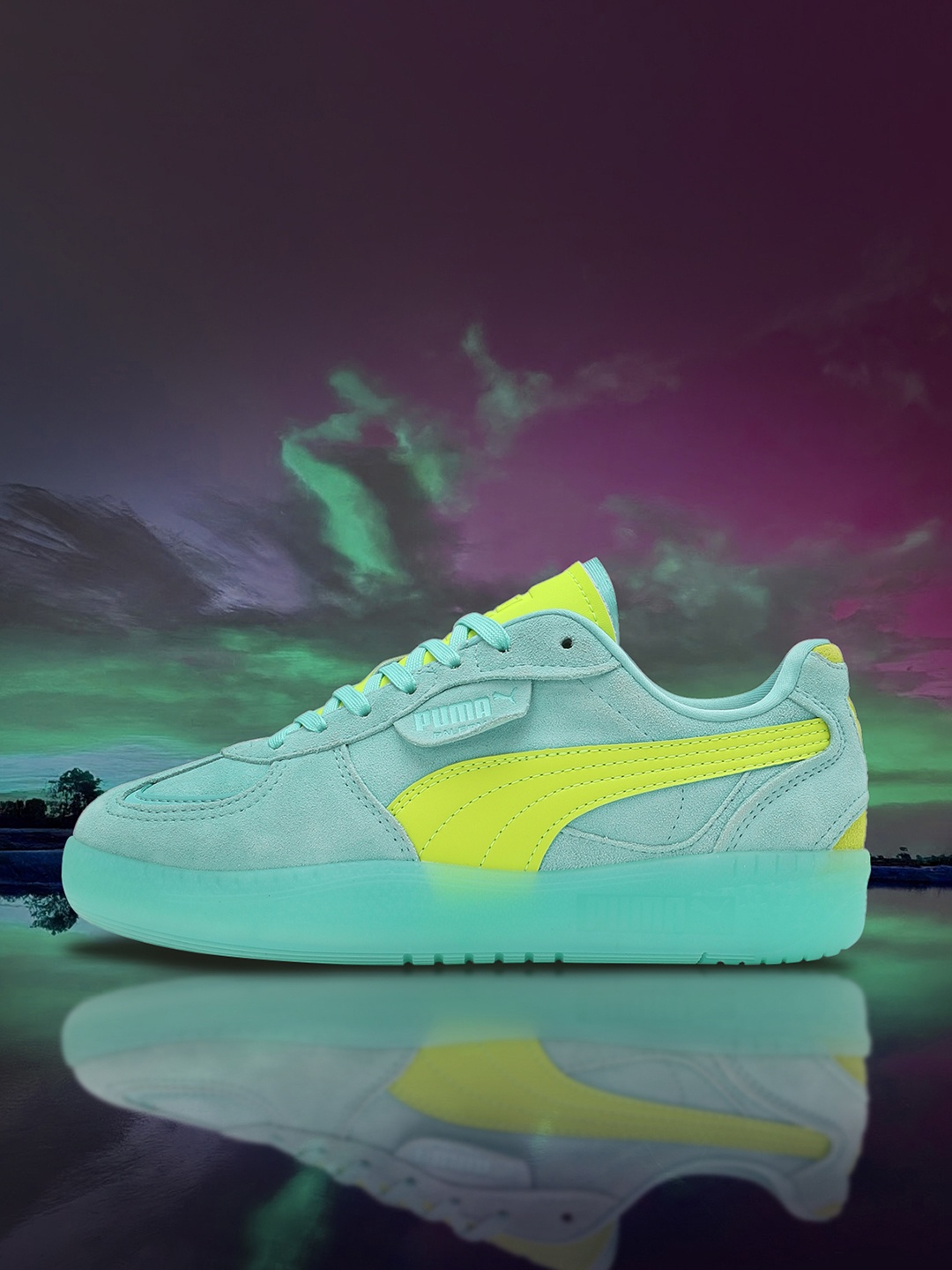 

Puma Palermo Moda Xtra Women's Round Toe Lace Ups Sneakers, Green