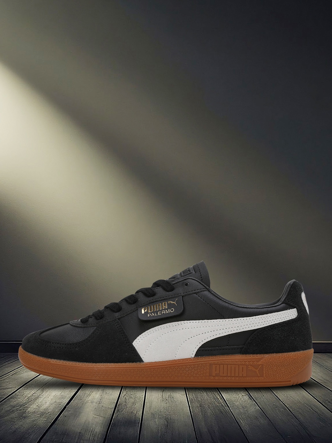 

Puma Palermo Lth Unisex Sneakers, Black