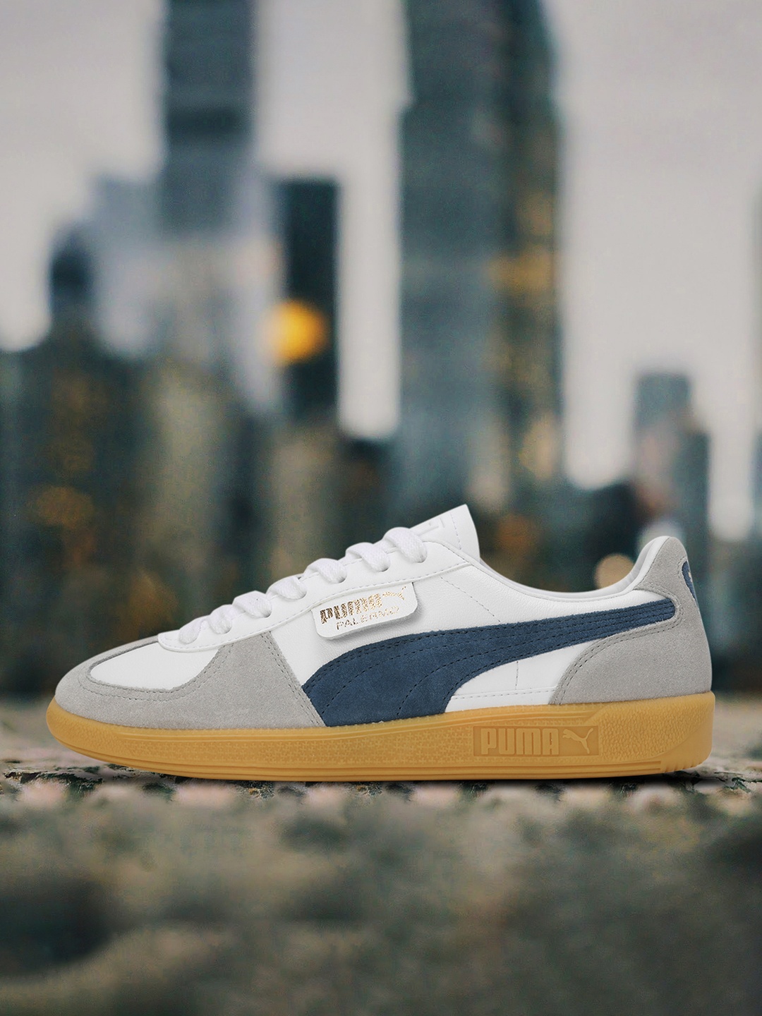 

Puma Unisex Palermo Lth Sneakers, White