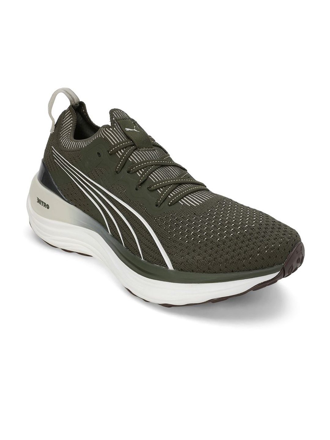 

Puma Men's ForeverRun NITRO Knit Running Shoes, Olive