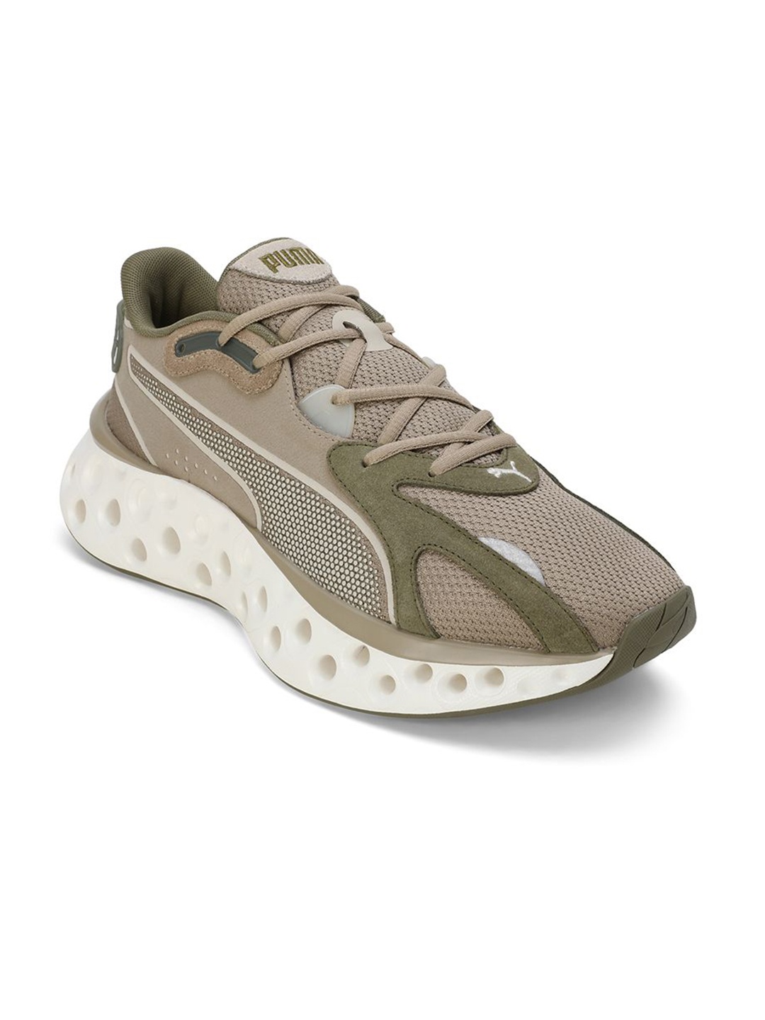 

Puma SOFTRIDE Frequence Men's Running Shoes, Beige