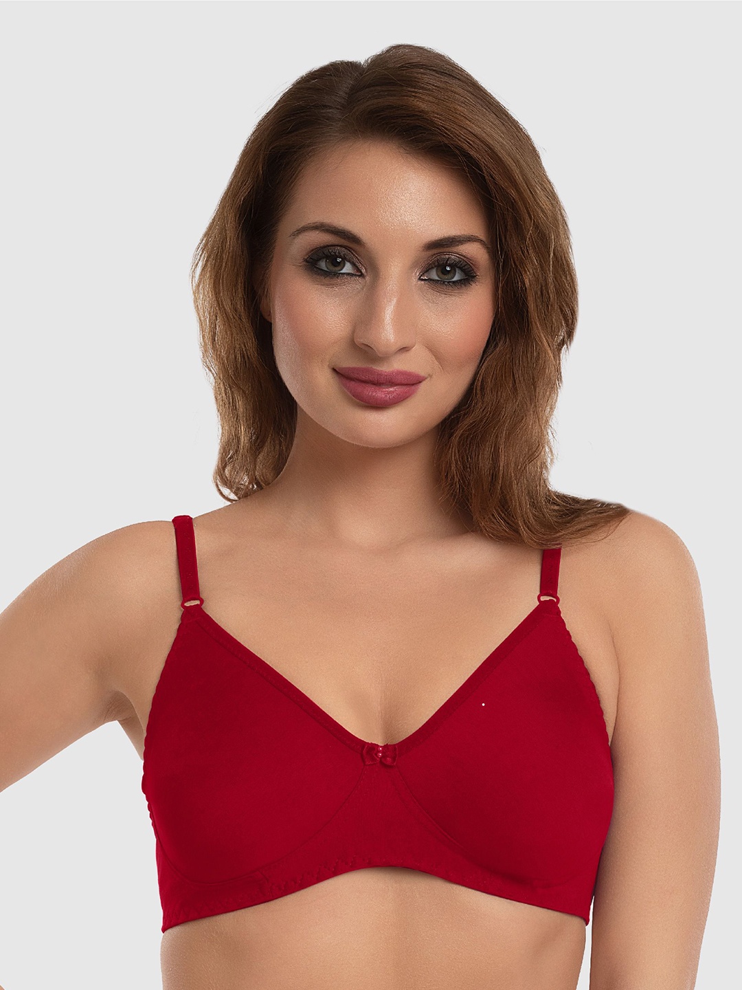 

Daisy Dee Cotton Lightly Padded Full Coverage T Shirt Bra, Maroon