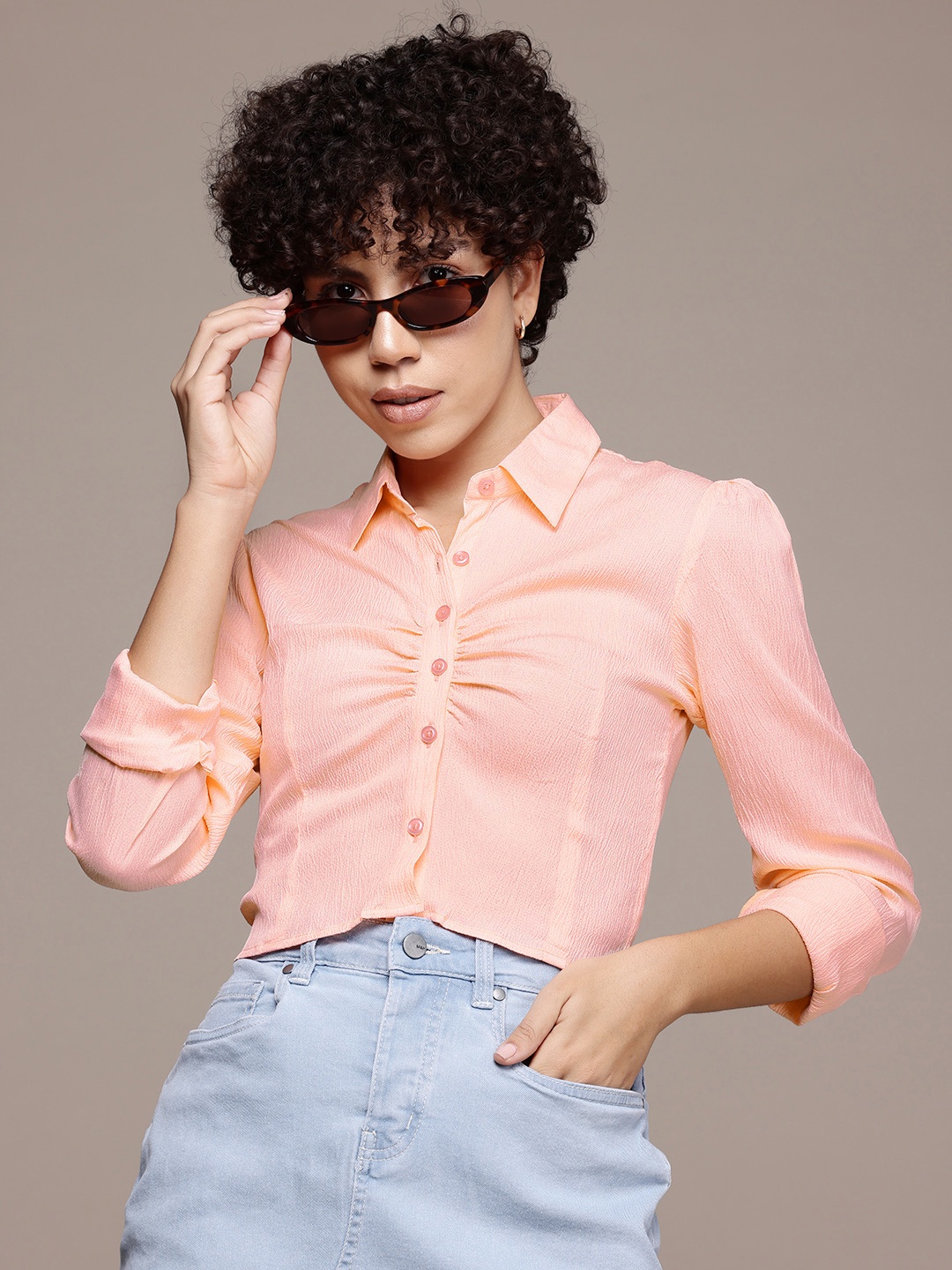 

Roadster Casual Shirt, Peach