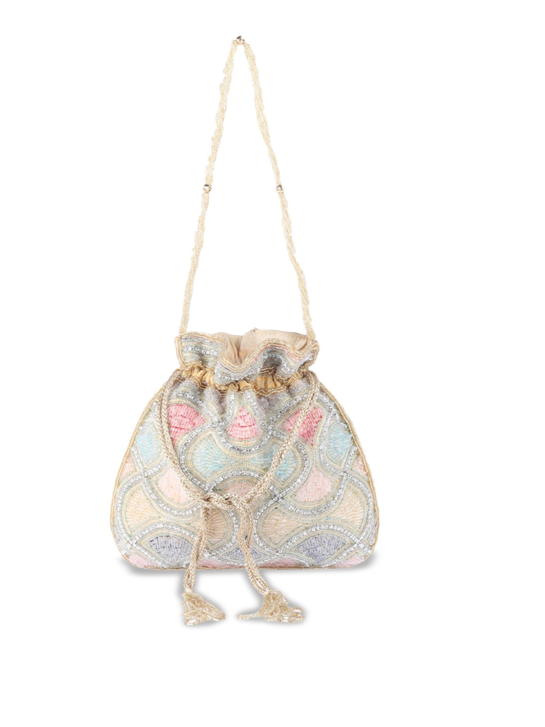 

ODETTE Women Oversized Structured Shoulder Bag, Blue