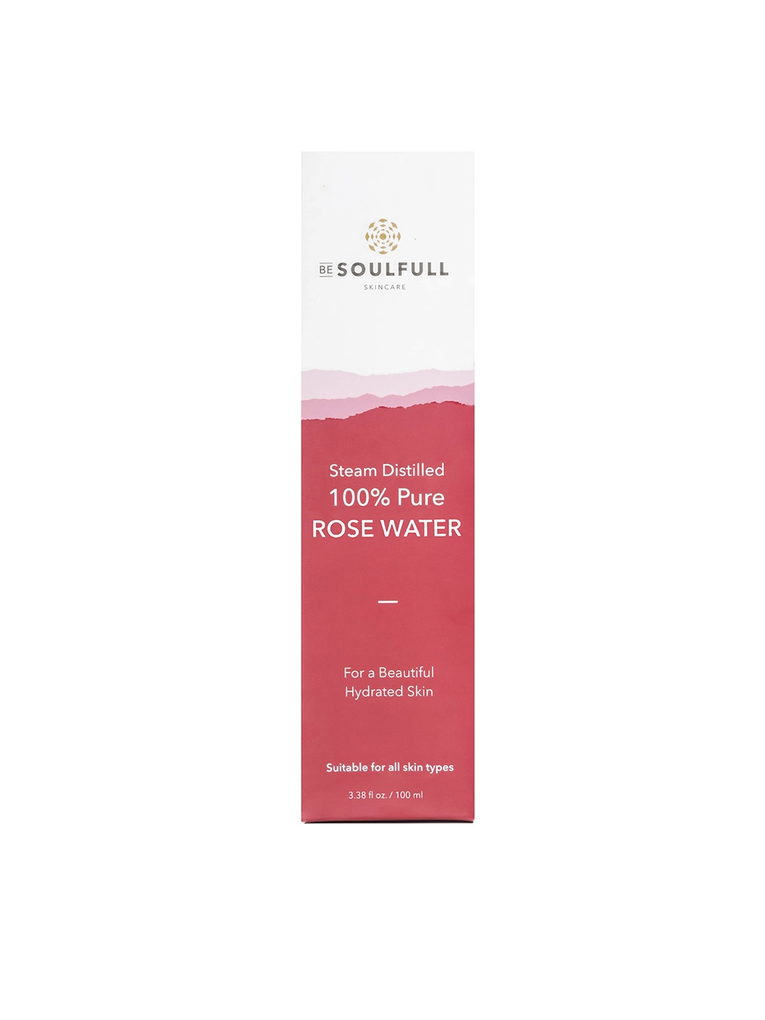 

BE SOULFULL 100% Pure Rose Water Toner - 100ml, Red