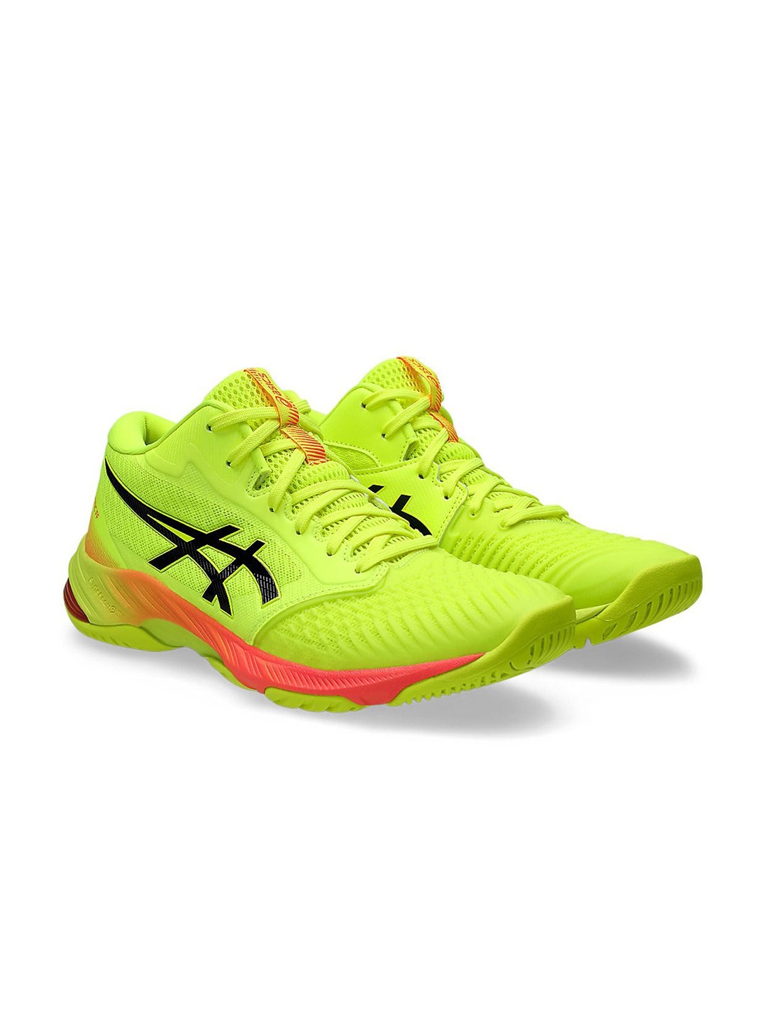 

ASICS NETBURNER BALLISTIC FF MT 3 PARIS Men Volleyball Sports Shoes, Fluorescent green