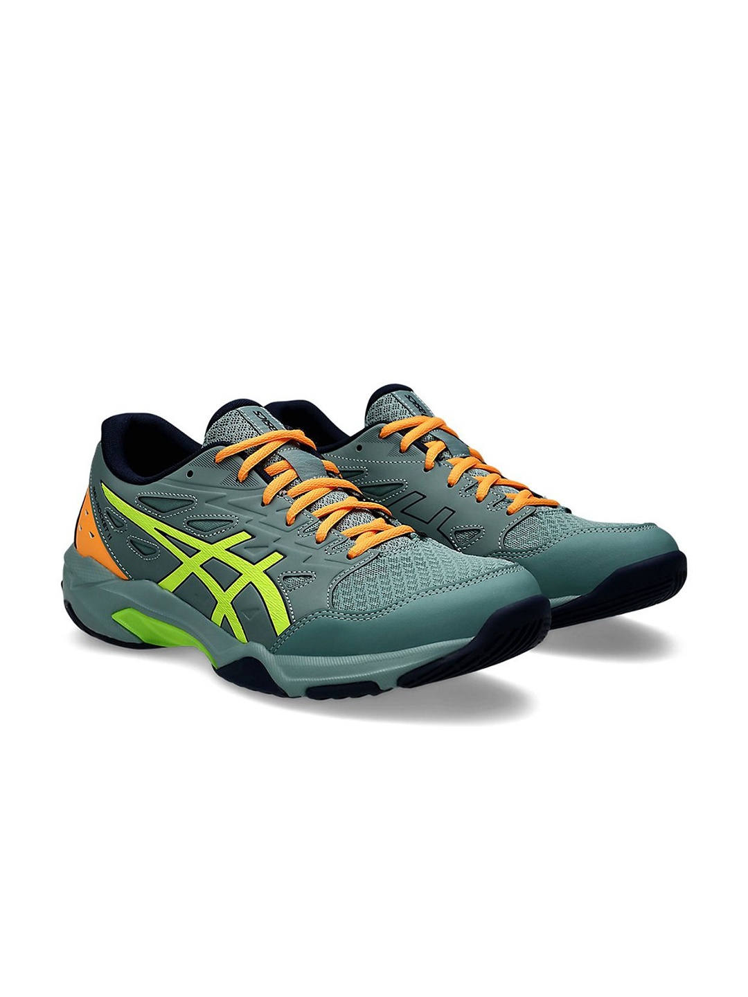 

ASICS Men GEL-ROCKET 11 Badminton Sports Shoes, Green